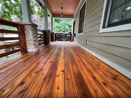 Deck staining